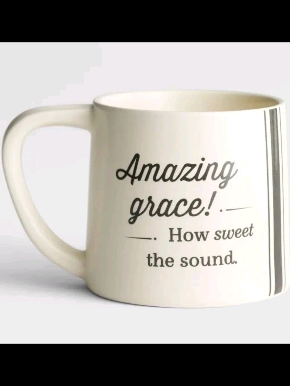 Amazing Grace Ceramic Mug - Cream